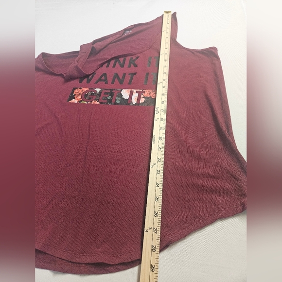 Torrid ,Activate Tank Top, Women's 2 Burgungndy - Picture 6 of 7